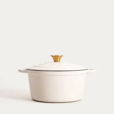 Zdjęcie produktu dla HOMLA Garnek ANDREAS beżowy tradycyjny, 24 cm 4 l