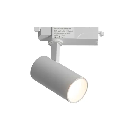Productafbeelding van LED-spot voor eenfasige railsystemen, 25 W, selecteerbare kleurtemperatuur: 2700 K, 4000 K, 6000 K, instelbaar wit