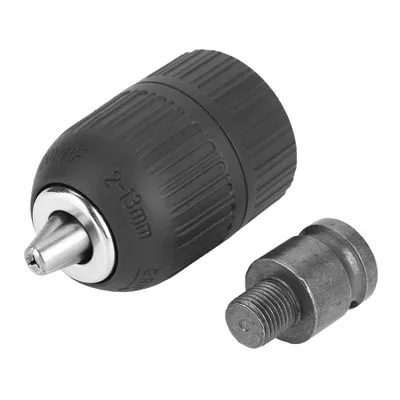 Image de mandrin à serrage rapide 2-13 mm 1/2"-20UNF avec adaptateur de mandrin 1/2" pour conversion en visseuse à percussion