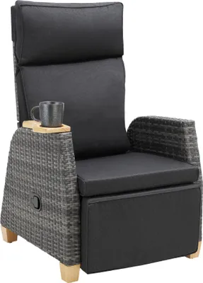 Image de Fauteuil en rotin Pescara avec structure en aluminium, dossier réglable - par pièce