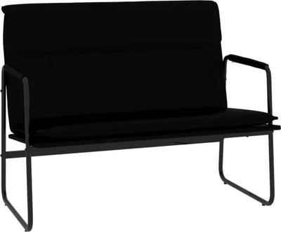 Zdjęcie produktu dla Ławka, Czarna, 100X64X80 Cm, Tapicerowana Sztuczną Skórą Lumarko!
