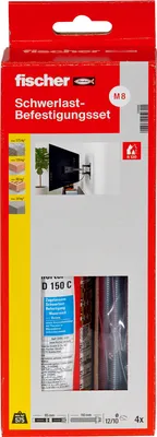 Zdjęcie produktu dla Fischer 536669, Cegła, Beton, Srebrny, 4 szt., Pudełko