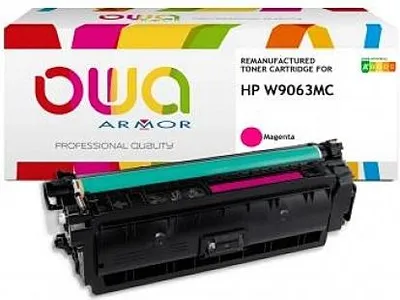 Image de tecnoware K16412OW OWA toner compatible avec HP W9063MC magenta