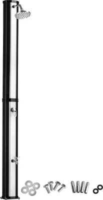 Image de Douche solaire Ofanto 35 l - noir/gris, sans étui de protection/sans porte-savon