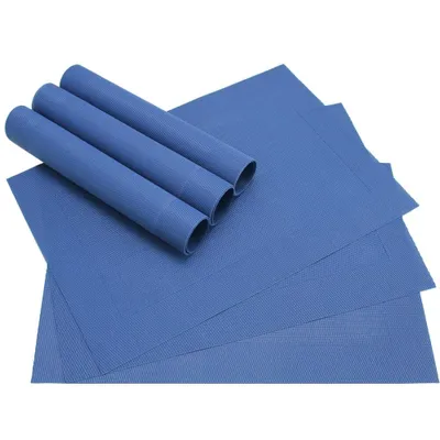 Produktbild von Tischset BORDA 6er blau dunkelblau Tischunterlage als Tischdeko