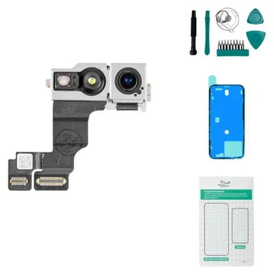 Produktbild von Frontkamera Reparaturset für Apple iPhone 15 inkl. Werkzeugset und Kleber