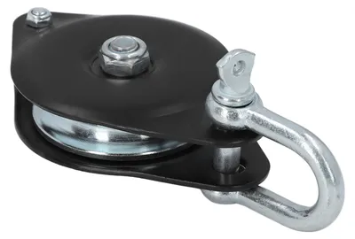 Produktbild von Einzelne Riemenscheibe, robust, universell, 0,5 t, Lasthebekran, Schnappblock, Lagerhaken, Bootszubehör