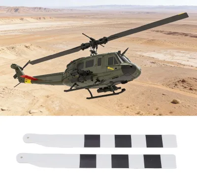 Produktbild von RC-Hubschrauber-Hauptrotorblätter – leichte Propeller-Ersatzteile – stabiler Flug – einfache Montage – weiß