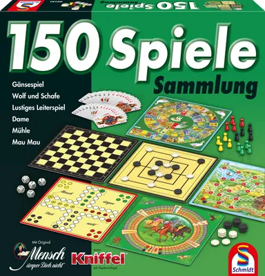 Produktbild von Spielesammlung/150 Spiele M.ä.d.n./Kniffel/Mü-Da/