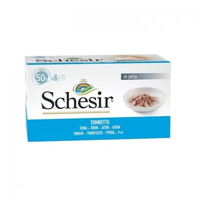 Produktbild von SCHESIR pro kočky Multipack Natural Style Tuna 6x50g