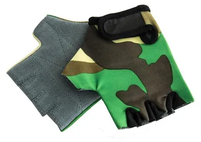 Produktbild von Saks Kinder Fahrradhandschuhe Fingerlos Tarnmuster
