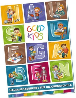 Produktbild von Goldkids - Hausaufgabenheft Mädchen und Jungen - Hausaufgabenheft Timer Terminkalender Schulplaner - 21 x 15 cm