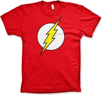 Productafbeelding van Flash T-shirt - Flash logo (rood), maat S