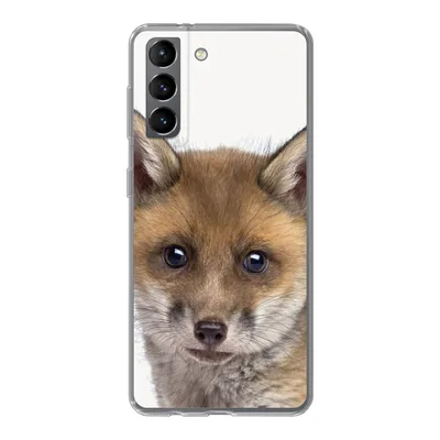 Produktbild von MuchoWow® Handyhülle Schutzhülle Hülle für Samsung Galaxy S21 Fuchs - Tiere - Jungtier - Jungen - Mädchen - Kind Silikon Softcase Handy Hülle - Softcase