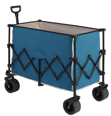 Produktbild von Strandwagen - Bollerwagen - Transportwagen - Schubkarre - Transportkarre - Zusammenklappbar - 300 Liter Ladevolumen
