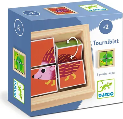 Zdjęcie produktu dla Puzzle z rotującymi kształtami Tournibist, Djeco