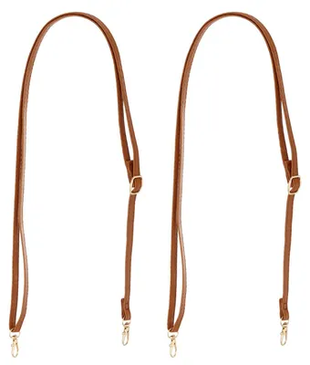 Produktbild von Lederhandtaschengriffriemen - Verstellbar von 26 Zoll bis 47 Zoll - Ersatzriemen für Handtaschen - Braun - 2 Stück