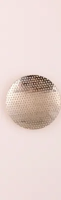 Produktbild von Räuchersieb Ø außen 5 cm Messing vernickelt, silber rund