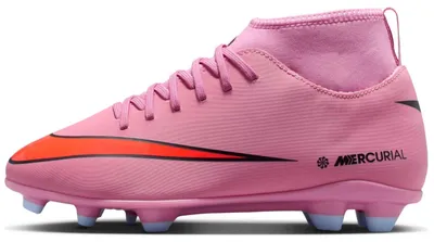 Produktbild von Nike Jr. Mercurial Superfly 10 Club - Kinder FG/MG High-Top-Fußballschuh - Flamingo/Crimson/Schwarz Flamingo/Crimson/Schwarz 36