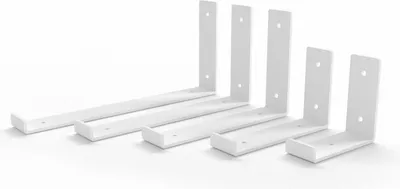 Produktbild von HEVVA - Regalhalter RIEDBERG - 10 cm Tiefe, Weiß, 1 Stück
