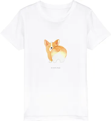 Produktbild von Mr. & Mrs. Panda Kleinkinder T-Shirt Corgi Po 12-14 Jahre (152/164) - Weiß - Geschenk, Baumwoll Kinder, Shirts für, Sprüche, Kleinkind, Kindershirt, Hund, Süß, Teenager