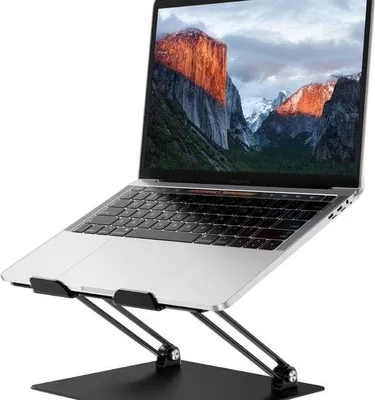 Produktbild von Famanu Laptopständer Aluminium - Verstellbar für Laptops von 10 bis 14 Zoll, Silber
