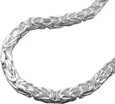 Produktbild von 6mm Armband Armschmuck Armkette Königskette für Herren Männer 925 Silber 21cm