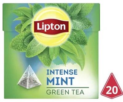 Zdjęcie produktu dla Lipton Green Intense Mint Tea 32g – Orzeźwiająca zielona herbata o smaku mięty