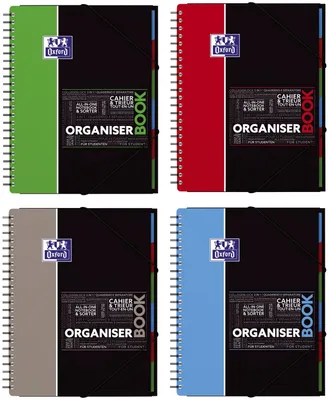 Produktbild von Oxford Studium Collegeblock ´ORGANISERBOOK´, A4+, kariert - 1 Stück