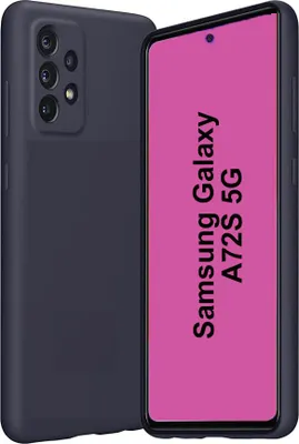 Produktbild von Samsung Galaxy A72 5G Silikon Schutzhülle Case Handyhülle Tasche Back Cover Matt Dünn Schwarz