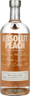 Produktbild von Absolut Peach Flavored Vodka 38% Vol. 1l