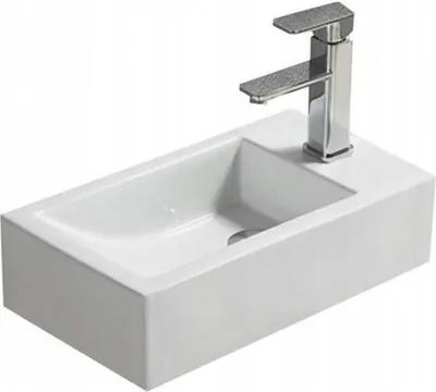 Zdjęcie produktu dla Mexen Inez umywalka nablatowa lewa 40 x 20 cm, biała - 21484000L