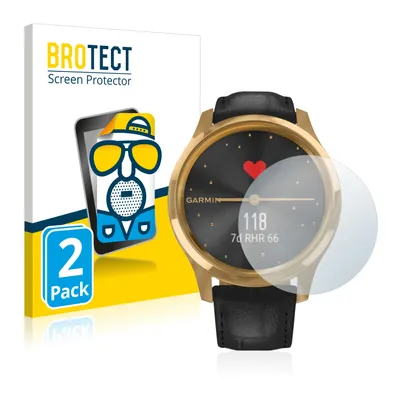 Produktbild von 2x BROTECT Schutzfolie für Garmin vivomove Luxe (42 mm) Displayschutz Displayschutzfolie Folie Matt Entspiegelungsfolie