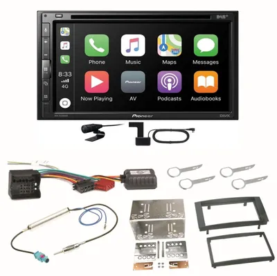 Produktbild von Pioneer AVH-Z5200DAB Android Auto Carplay Einbauset für T5 2003-2015 Multivan