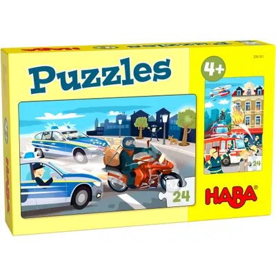 Produktbild von HABA Puzzles 24 Teile Im Einsatz 2 Motive