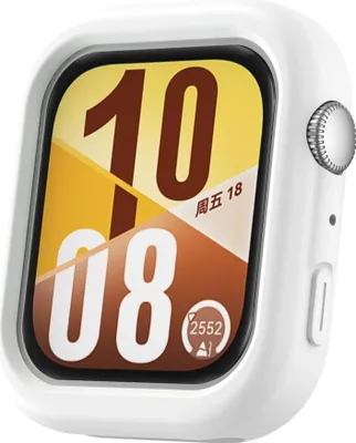 Immagine prodotto di Custodia protettiva in silicone per Huawei Watch Fit 4, custodia protettiva a copertura parziale, bianca