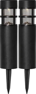 Immagine prodotto di Luce solare a LED per sentieri "Rundi", set di 2, nero, 7 x 28 cm,