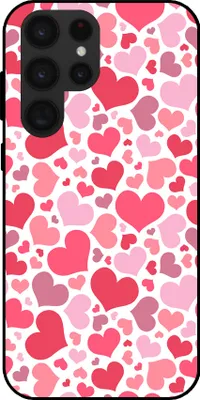 Produktbild von Smartphonica Telefon Fall geeignet für Samsung Galaxy S22 Ultra mit Herzen drucken - Herzen Design TPU Backcover Fall - Kinder Fall mit Herzen Design