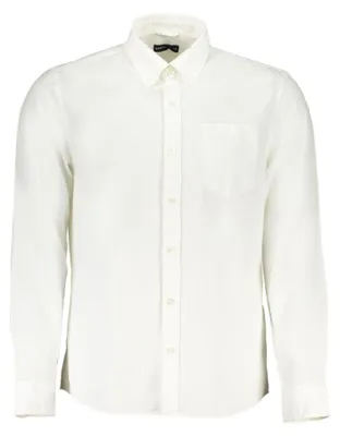 Produktbild von Herren-Langarmhemd Weiß - Regular Fit, Baumwolle, Eleganter Stil
