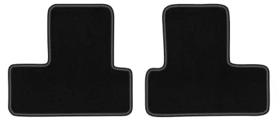 Obrázok produktu pre Zadné velurové koberce pre: Mini Cooper R53 2001-2006 (hatchback) – 2 ks, čierne, na mieru – Wielganizator LUX