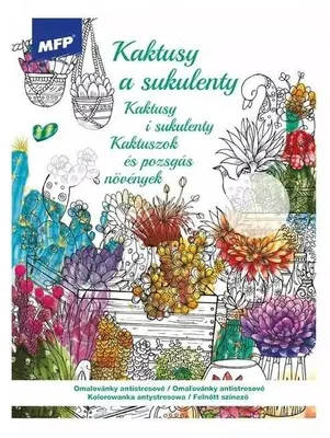 Produktbild von Anti-Stress-Malbuch „Kakteen und Sukkulenten“ – Sammelwerk