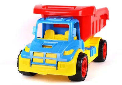 Produktbild von TechnoK ein LKW Kipper rot/gelb/grün