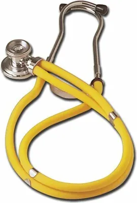 Immagine prodotto di GIMA JOTARAP 5in1, Stetoscopio per medicina interna, a doppia testa, a doppio perno, giallo