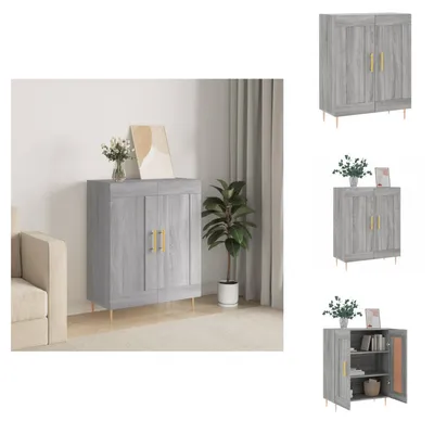 Produktbild von vidaXL Sideboard Grau Sonoma 69,5x34x90 cm Holzwerkstoff -  Sideboards