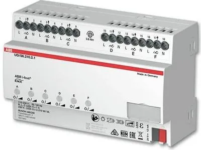 Immagine prodotto di Stotz S&J Dimmer LED 6-gang, 210W/VA, REG UD/S6.210.2.1 (2CKA006197A0049)