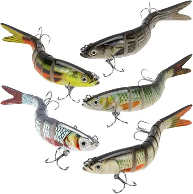 Imagen del producto de Angelköder Wobbler Swimbait, 10 cm, disponible en 3 colores, ideal para la pesca en agua dulce