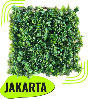 Produktbild von GeckoWall "JAKARTA" | Premium Dschungel Farn Pflanzenwand | Gastronomie Wandverkleidung | Kunstpflanzen Wandmontage |Regenwald Wandpaneele künstlich