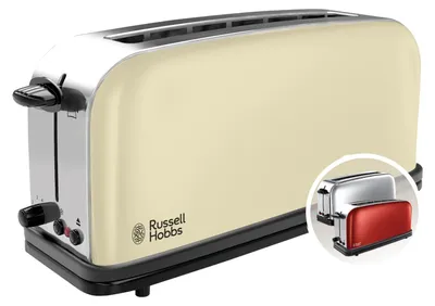 Produktbild von Russell Hobbs Toaster Colours+, Edelstahl, Creme, Langschlitz, 1000 Watt