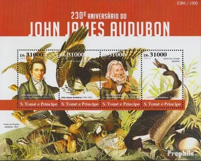 Produktbild von Briefmarken Sao Tome e Principe 2015 Mi 6223-6226 Kleinbogen (kompl. Ausgabe) postfrisch John James Audubon