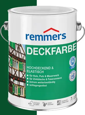 Produktbild von Remmers Deckfarbe blattgrün 0,75 l, Holzlack